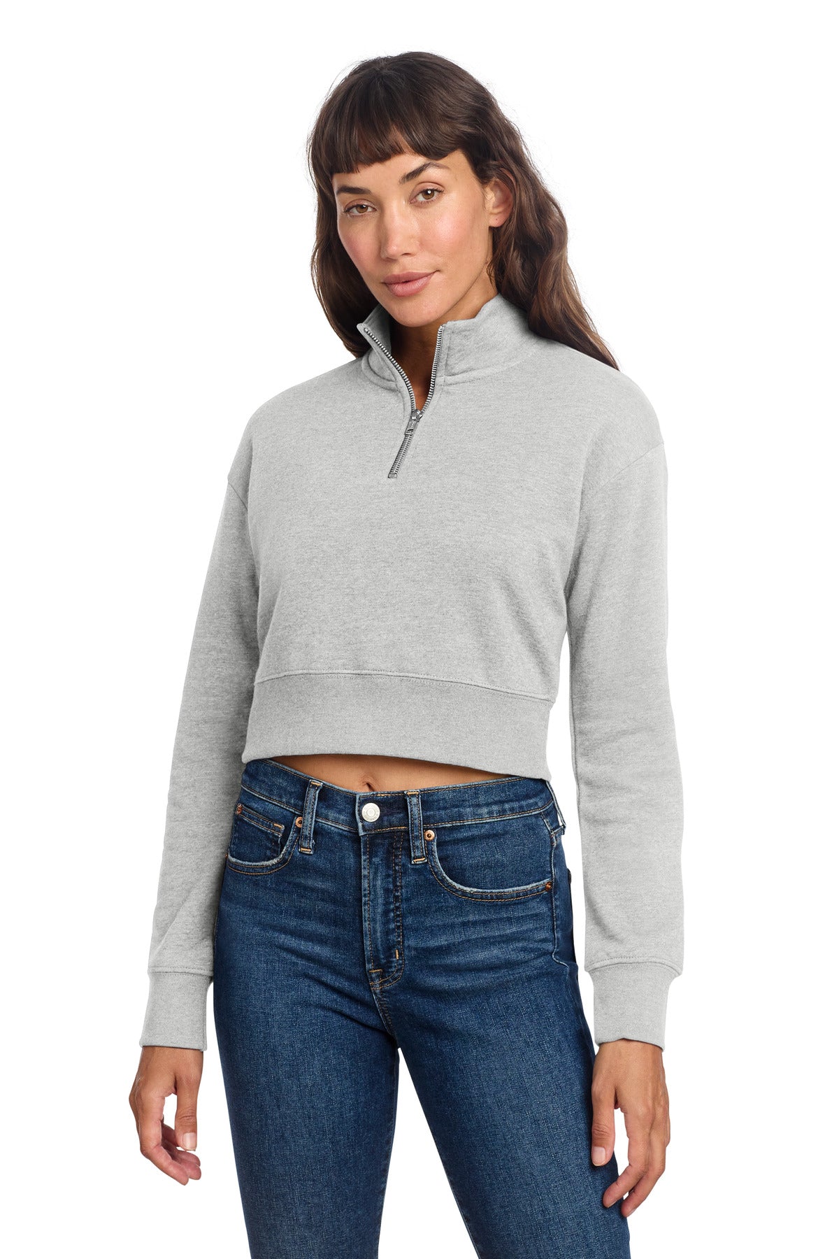 Women's Fleece 1/2-Zip | Soft Cropped Style | Decorator Ready